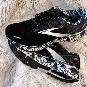 Men's BROOKS Ghost 14 Running Shoes Blue/Black/White size 9